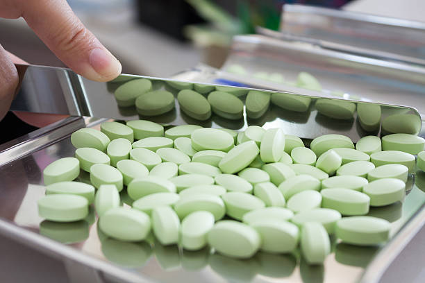 istock medicine pills on counting tray 538471790