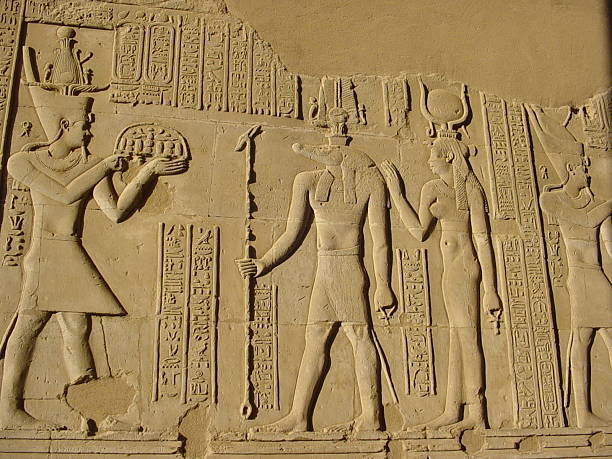 istock Ptolemaic Bas Relief of Dieties, Egypt 538476012