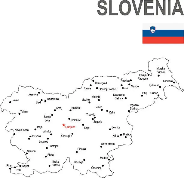 Vector illustration of Slovenia