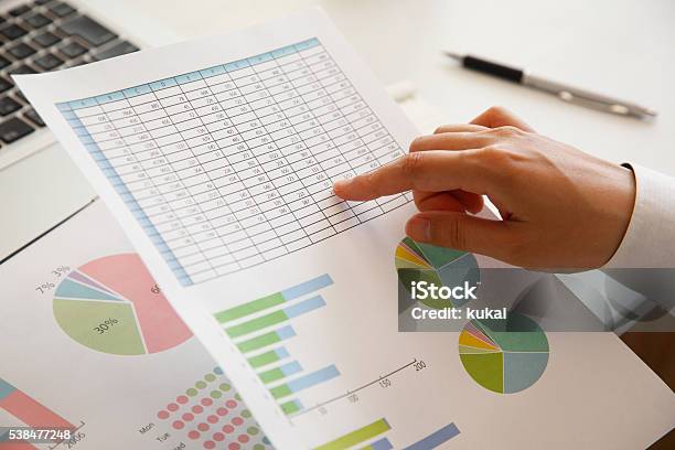 Business Image Stock Photo - Download Image Now - Spreadsheet, Data, Pointer Stick
