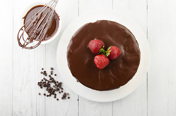 istock The process of making chocolate Cake filled with glaze. 538477378