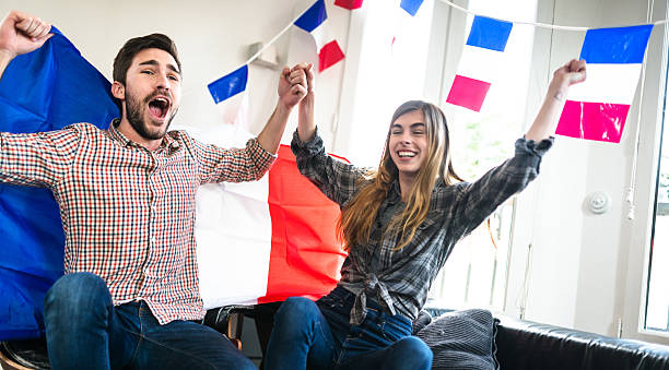 istock France friends supporters at home 538478224