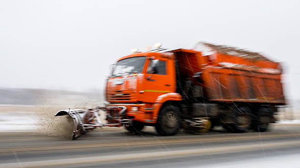 istock Snowplough truck removing the snow 538478801