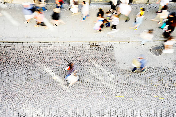 istock People walking, Rome. Aerial View 538479090