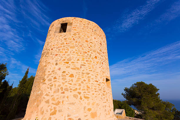 istock Javea Xabia Molins de la Plana old windmills Alicante 538479745