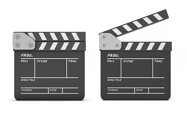 istock Open and closed clapboards isolated on a white 538480857