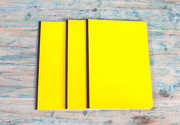 istock blank cover book on wood 538481082