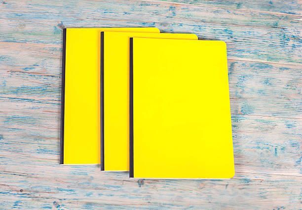 istock blank cover book on wood 538481948