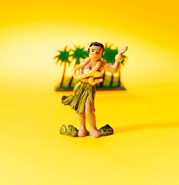 istock Hula Dancer in Front of Palm Trees 538482655