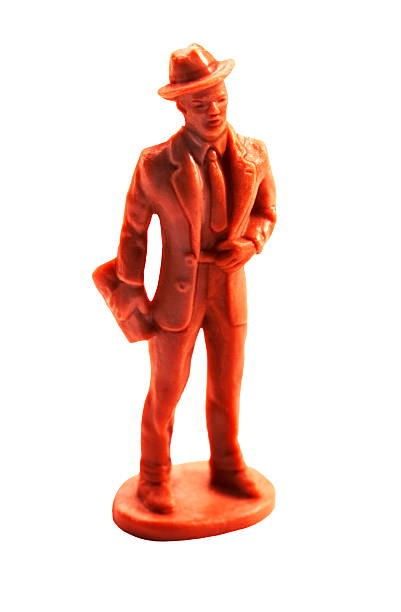 istock Orange Businessman Holding Box 538482713