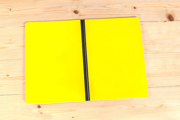 istock blank cover book on wood 538483546