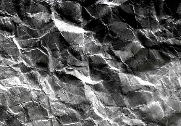 istock background and texture of Dirty grey crumpled paper 538483580