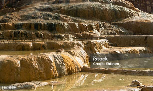 Color Water In The Natural Thermal Pools Stock Photo - Download Image Now - 2015, Beauty In Nature, Blue