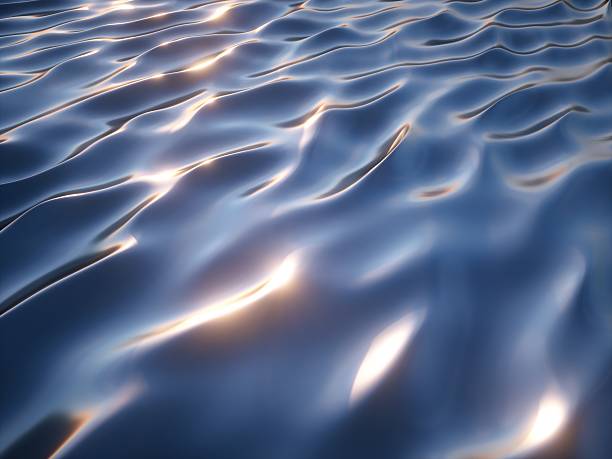 istock 3d render, 3d illustration, wavy water surface, ocean, lake, waves 538487848