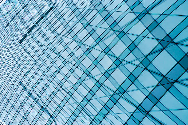 istock Double exposure photo of modern structural / modular glass wall 538490934