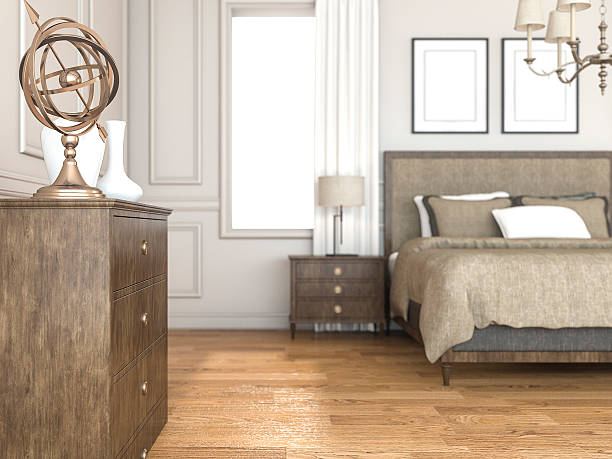 istock 3d rendering gold decoration in classic bedroom 538491152