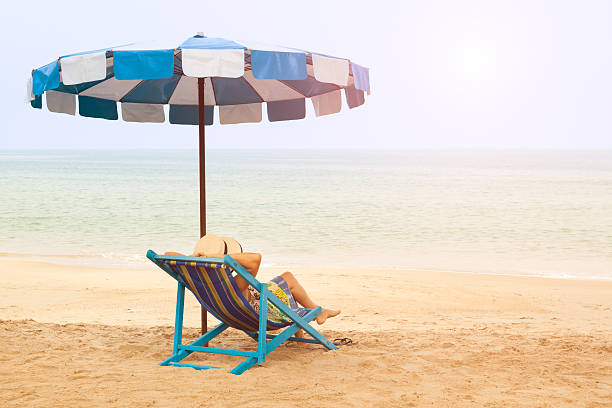 istock Woman relaxing at the beach 538493306