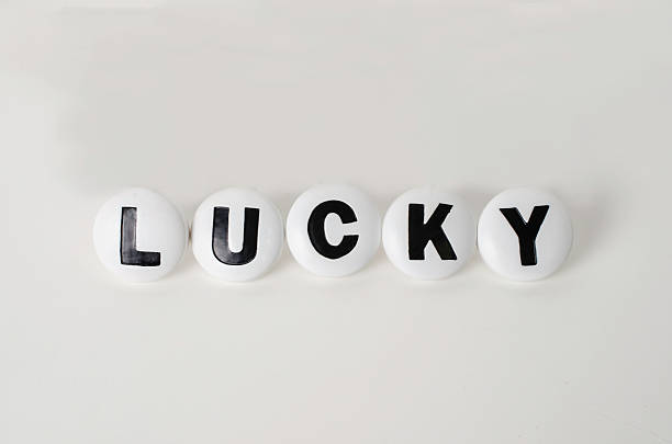 Lucky letter stock photo