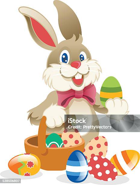 Ilustración de Conejo De Pascua Ilustración Vectorial y más Vectores Libres de Derechos de Conejo de pascua - Conejo de pascua, Ilustración, Huevo de Pascua