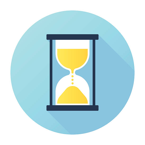 時間の管理 - hourglass clock sand countdown点のイラスト素材／クリップアート素材／マンガ素材／アイコン素材