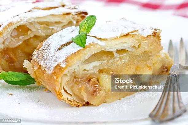 Apple Strudel Stock Photo - Download Image Now - 2015, Apple - Fruit, Baked Pastry Item