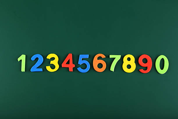 istock Colorful numbers on school board 538510769