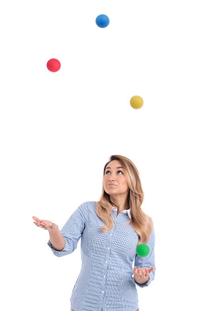 istock Business Woman Juggling 538526915