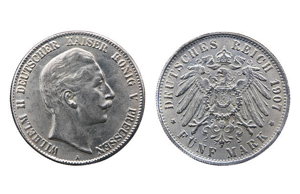 istock Old silver coin of German Reich 538527187