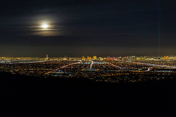istock Las Vegas Full Moon Skyline 538529883