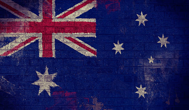 istock Dark Grunge Australian Flag 538530753