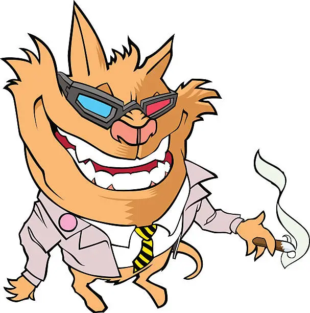 Vector illustration of CoolCat