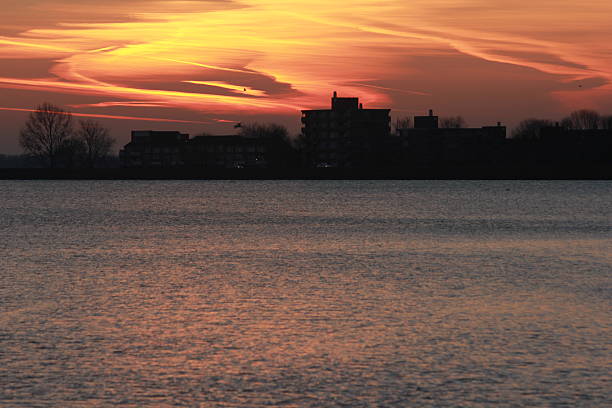 sunset,netherlands,sea,WATER,urban