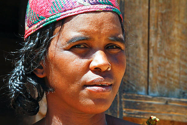 istock Smiling poor african girl, Madagascar 538533809