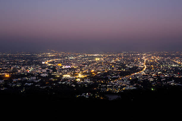 istock chiang mai night view on view point, thailand 538536079