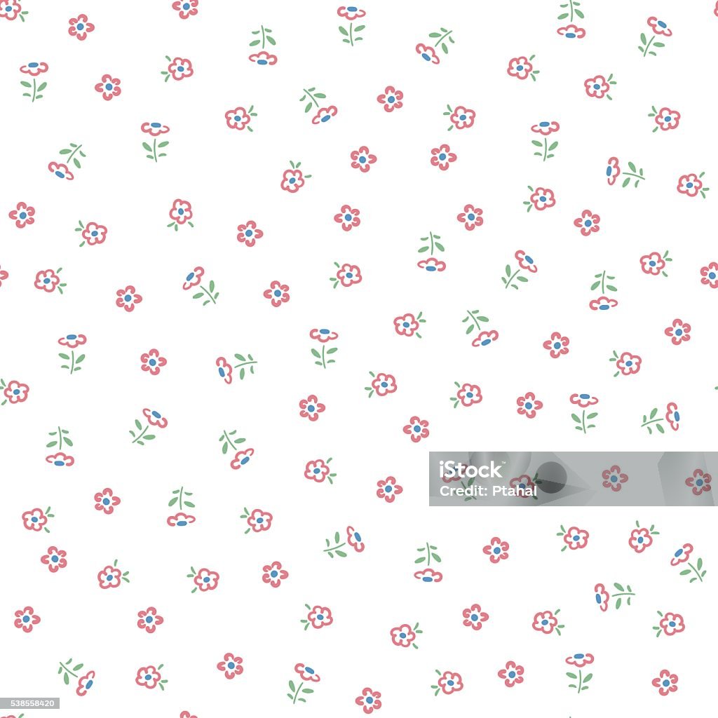 Delicate White Pattern Delicate Pattern In Small Flower White Background Stock Illustration ...