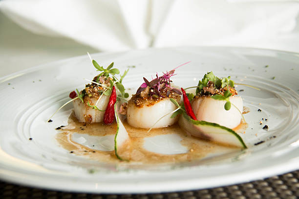 istock Spicy scallop serve in Thai style 538560360