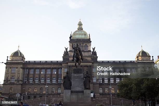 Wenceslas Monument And National Museum Stock Photo - Download Image Now - 2015, Architecture, Art
