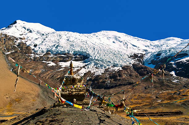 Plateau glacier- Kanola. Taken in the way from Lhasa to Shigatse of Tibet.