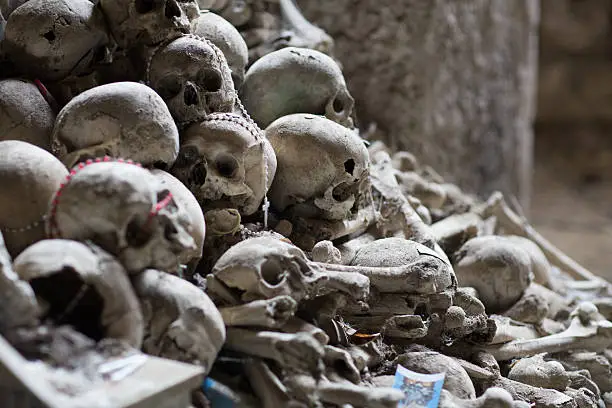 Ossuary in Naples in which are buried victims of plague and cholera