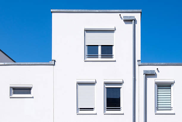 moderno plattenbau - plattenbau homes architectural detail architecture and buildings foto e immagini stock