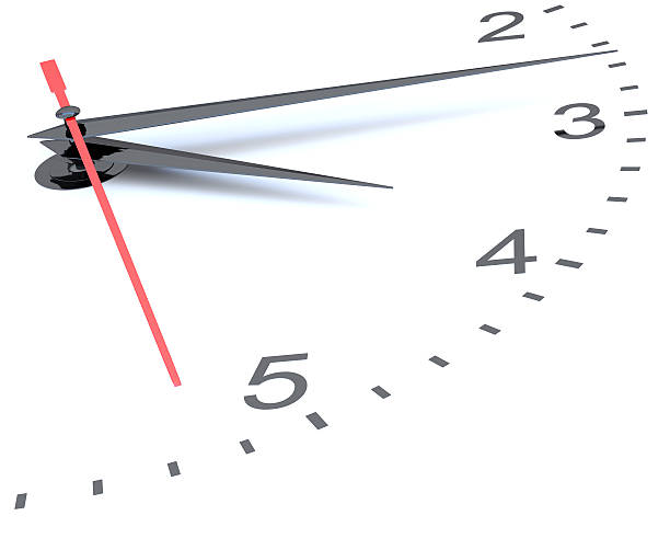 istock Closeup of hands on clock face 538564570