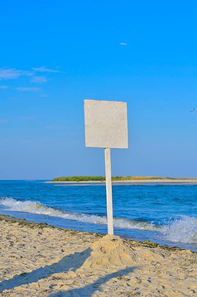 istock The empty signpost on the seashore 538564910