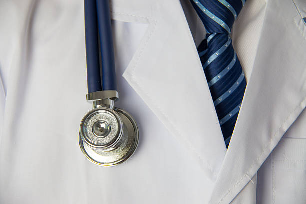 istock Male doctor with stethoscope 538566465