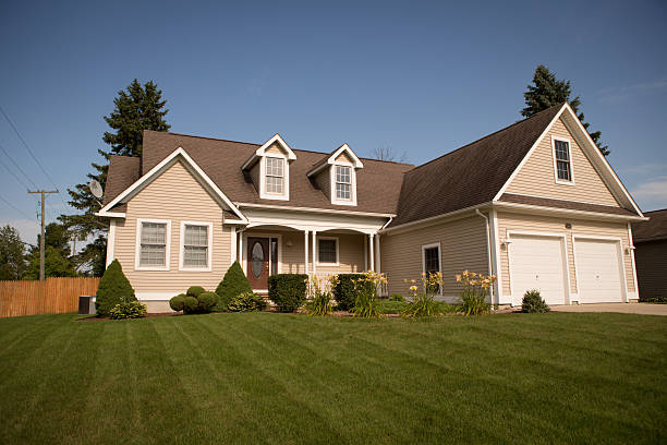 Single Family Ranch Home in Eastern Michigan, House stock photo