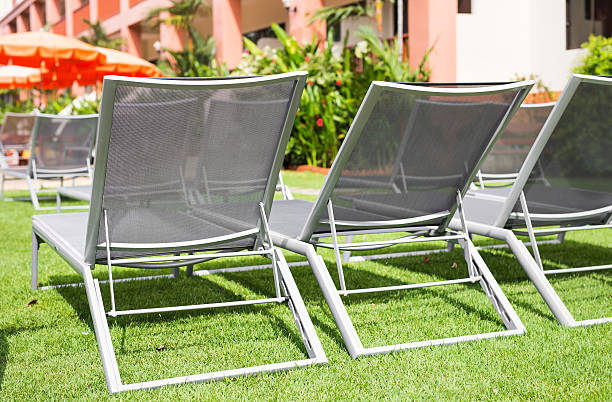 istock Beach chairs near swimming pool 538569852
