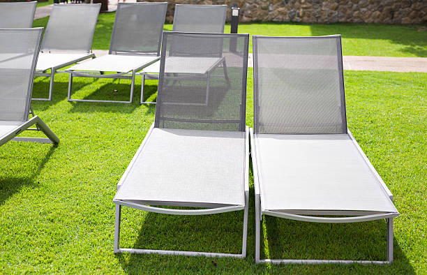 istock Beach chairs near swimming pool 538569974