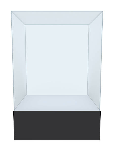 istock Glass cube on pedestal. 3d illustration 538570452