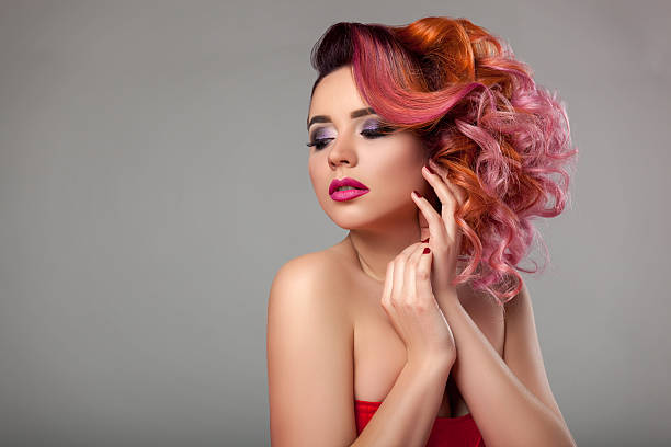 istock Girl with curly hair. 538570714