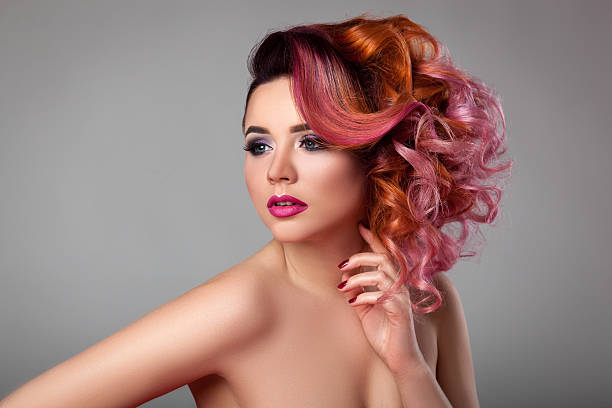 istock Girl with curly hair. 538571166