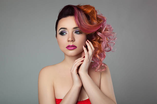 istock Girl with curly hair. 538571658